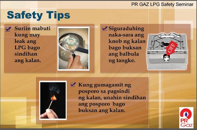 lpg safety rules