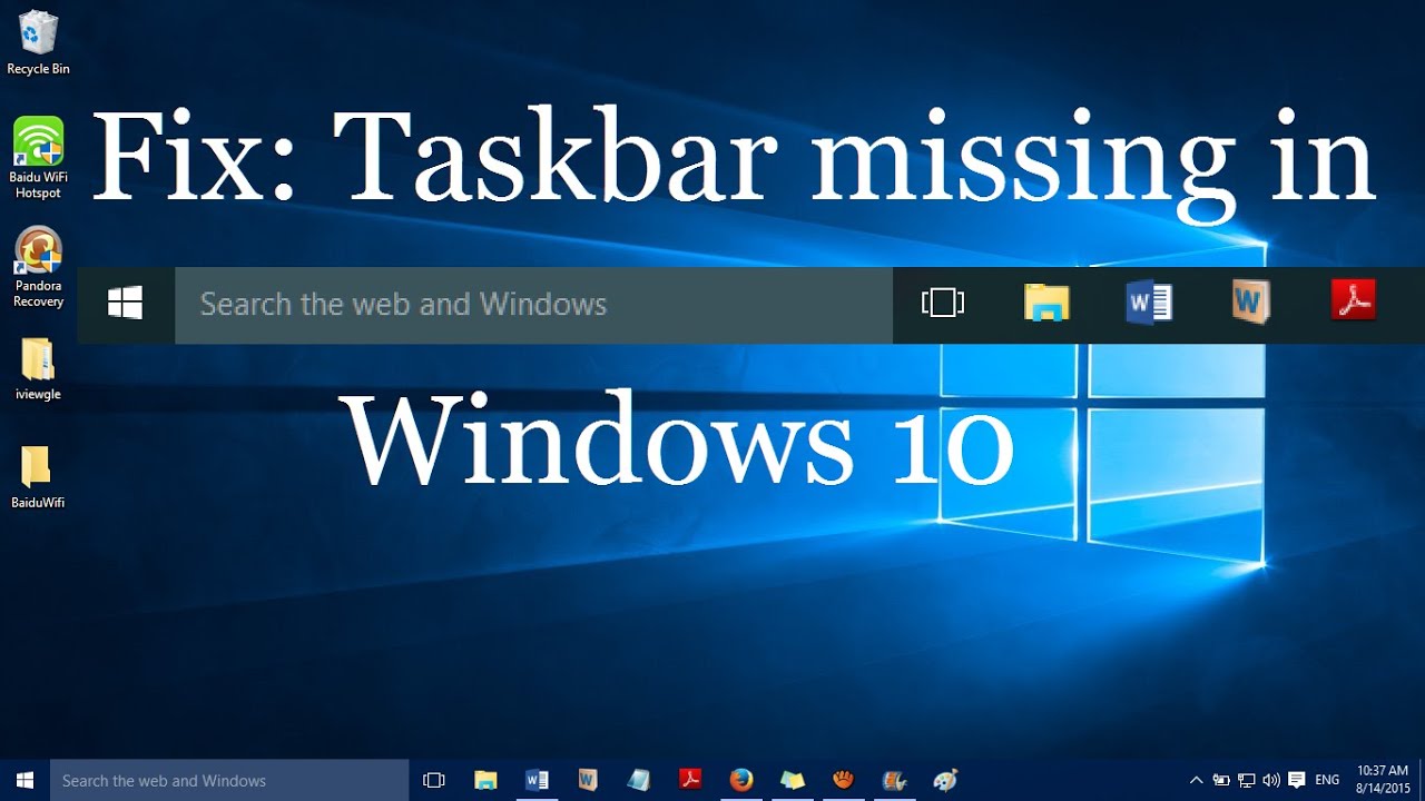windows 10 desktop icons disappeared